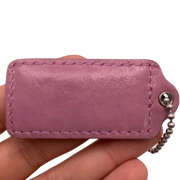 2" COACH Pink Replacement Hang Tag Bag - Picture 2 of 2